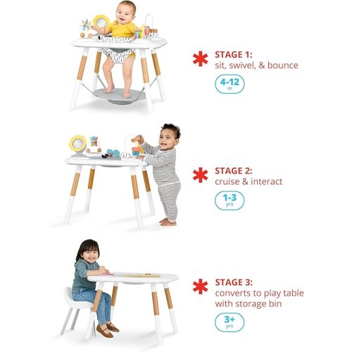 Skip Hop Discoverosity Montessori-Inspired 3-Stage Activity Center & Play Table for Baby Ages 4m+