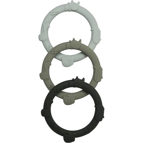 Loulou Lollipop Wild Teething Ring Set (Sage Green)