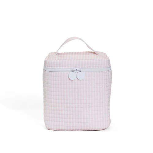 Quilted Go Go Lunch Insulated Bag - Pimlico Stripe Pink
