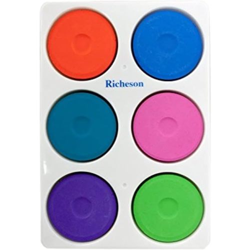 Jack Richeson Tempera Secondary Colors in a Tray (Set of 6), Large