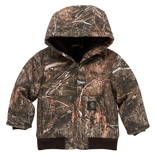 Boys' Canvas Insulated Hooded Camo Jacket (Baby/Toddler) | Active Jacs | Carhartt