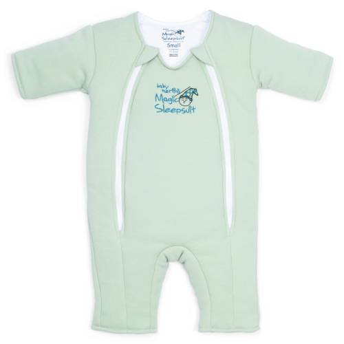 Sage Green Baby Merlin’s Magic Sleepsuit – 100% Cotton Sleep Solution