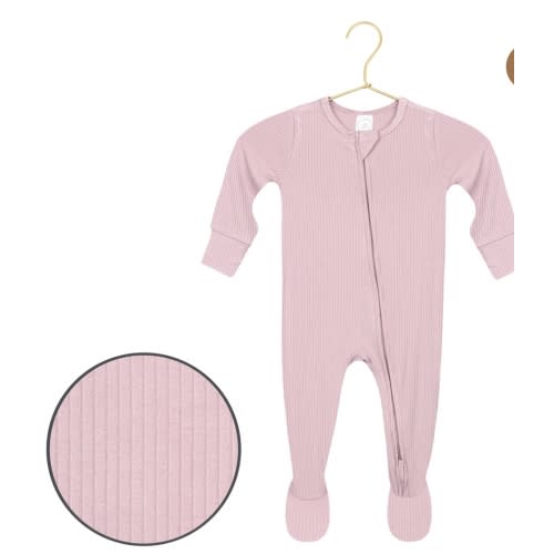 Haven Ribbed Zipper Footies