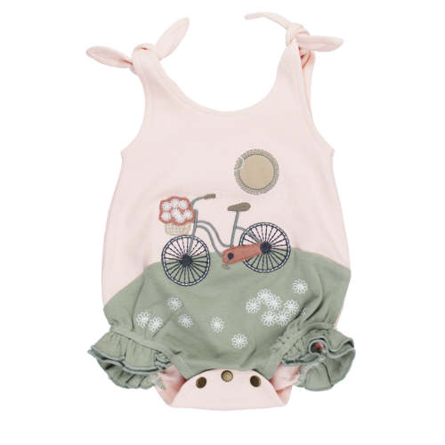 Little Bicycle | Organic AppliquÃ© Bodysuit 18-24m