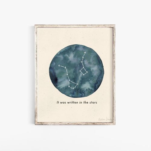 Big Dipper Little Dipper Wall Art Print