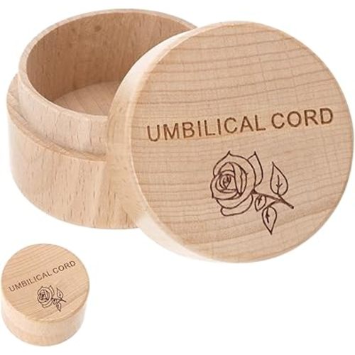 Umbilical Cord Keepsake Box Umbilical Cord Memorial Box Carved with Flower Pattern as Baby Memory Box Keepsake Gifts for Baby Keepsake,Newborn,Baby Shower