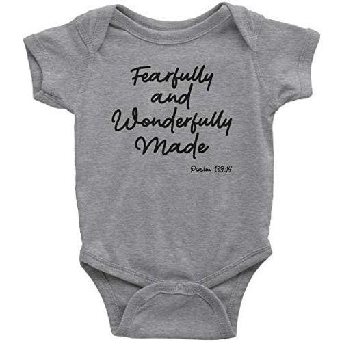 Aprojes Fearfully and Wonderfully Made Baby Bodysuit – Christian Baby Clothes