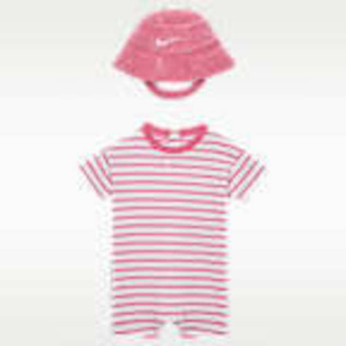 Nike Baby Short Sleeve Romper with Bucket Hat. Nike.com