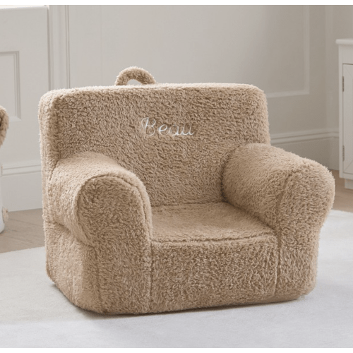 Pottery Barn Kids - Anywhere Chair®, Oatmeal Cozy Sherpa, 2 -6 Years