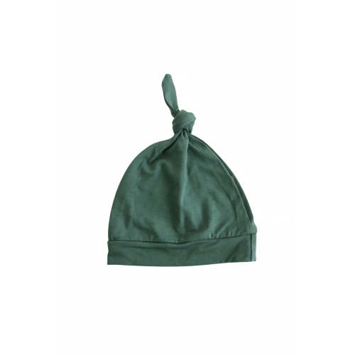 Solid Emerald Bamboo Knotted Hat