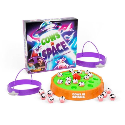 Cows in Space by What Do You Meme?: Educational Electronic Board Game, Animals & Fine Motor Skills, 2 Players