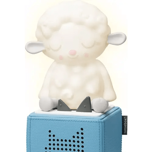 Tonies Night Light - Sleepy Sheep Audio Play Character from Sleepy Friends | Warm Glow | 90 Minutes of Beautifully Composed Melodies | Record Your Own Bedtime Stories