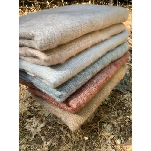 XL Himalayan Yak Wool Blanket 4x8 ft, Soft Warm Lightweight Handmade in Kathmandu Valley Nepal Himalayas, Blanket, Throw, Wrap, Home Decor
