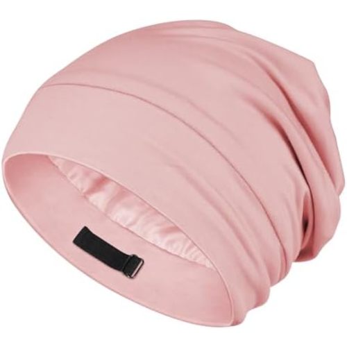 OLESILK Silk Baby Bonnet 6-12 Months: 100% Mulberry Silk & Modal, Anti-Frizz for Curly Hair, Adjustable Fit Growing Toddler