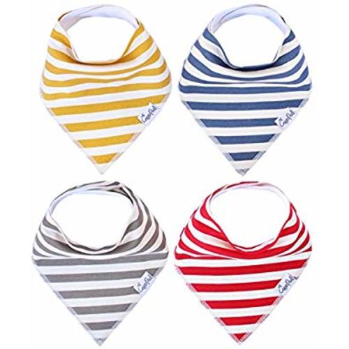 Baby Bandana Drool Bibs for Drooling and Teething 4 Pack Gift Set for Boys and Girls “Alpine Set” by Copper Pearl