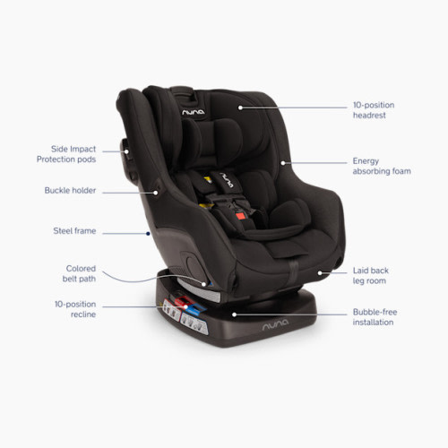 RAVA Convertible Car Seat - Caviar