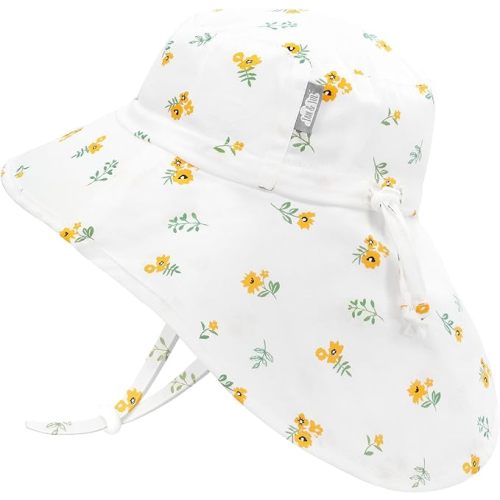 JAN & JUL Girls' Grow-with-Me Cotton Xplorer Sun Hat with Large Brim