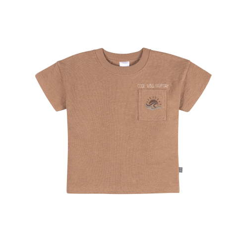 Modern Moments by Gerber Baby and Toddler Boy Organic Loose Fit Top with Pocket, Sizes 0/3 Months - 5T