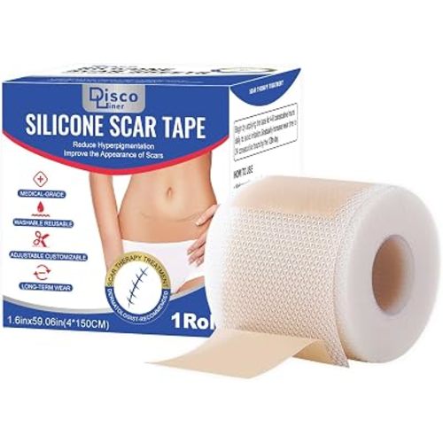 Professional Silicone Scar Sheets, Silicone Scar Tape, Silicone Scar Patch, Reusable Scar Silicone Strips (1.5M)
