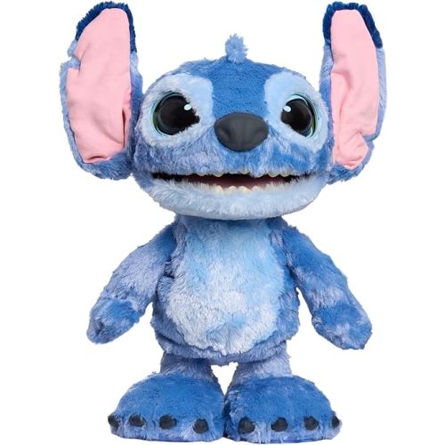 Disney Stitch Ultimate Interactive 17" Plush Toy, 100+ Sounds & Reactions, Inspired by Disney’s Live-Action Lilo & Stitch Film, New Movie Toy for Fans, Girls, Boys, Kids 3 and Up by Just Play