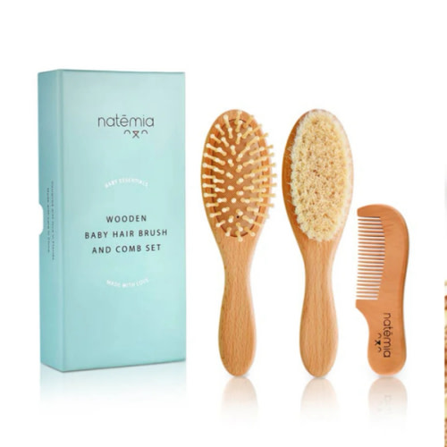 Wooden Hair Brush Set