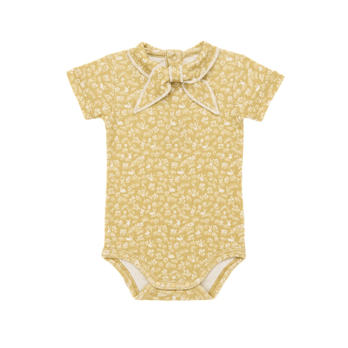 Misha and Puff Baby Short Sleeve Scout Onesie · Root Bunny Meadow | Acorn Toy Shop