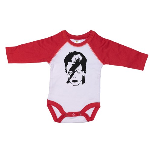 Ziggy Stardust, Bowie, David Bowie Onesie®, Raglan Onesie®, Ziggy Stardust Bodysuit, David Bowie Romper, 90's Punk Rock, Punk Rock Onesie®