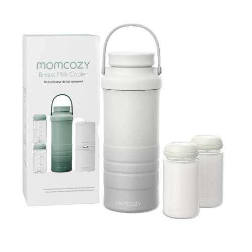 Momcozy Portable Breastmilk Cooler, White Ombre