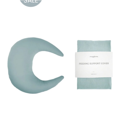 Feeding Pillow + Organic Cover Set | Slate