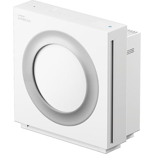 COWAY Airmega Mighty2 Air Purifier, Next Gen of AP-1512HH, for Large Room & Home Cleans up to 1,800 ft², IEST certified HEPA and Active Carbon for Allergies, Smoke, Dust, Pets & Mold, AP-1512N(W)