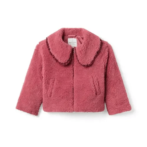 Girl Rose Petal Pink The Sherpa Jacket by Janie and Jack