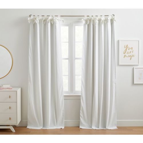 Tie-Top Eyelet Blackout Curtain