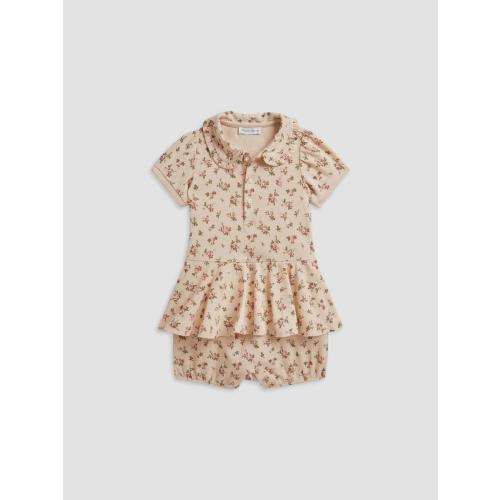 Polo Ralph Lauren Baby Girl's Floral Print Peplum Shortalls (9M)