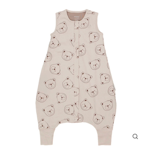 4 Season® Baby Sleep Bag with Feet, Merino Wool & Organic Cotton, Teddy Bear
