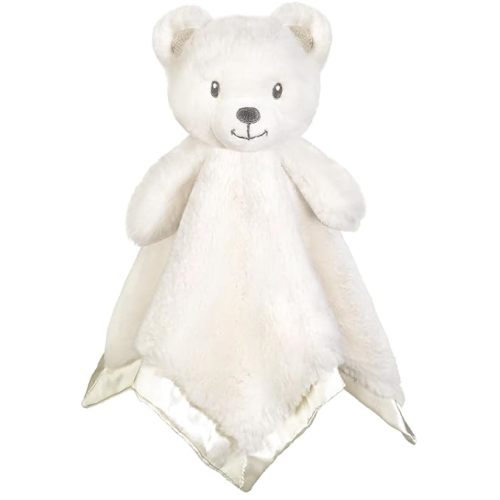 Bear Security Blanket Soft Baby Lovey Fluffy Blanket Unisex Lovie Snuggle Toy Baby Bear Stuffed Gift for Newborn, Boys and Girls, 16 Inch