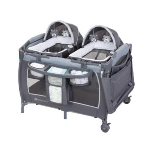 Baby Lil Snooze Deluxe III For Twins - Cozy Grey