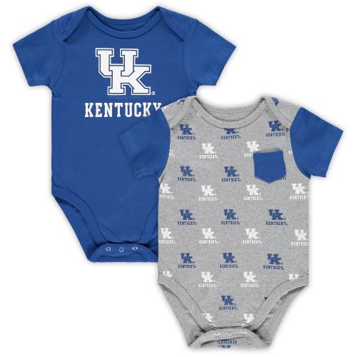 Infant Royal/Gray Kentucky Wildcats 2-Pack Bodysuit Set
