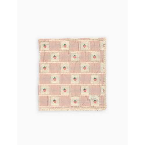 Strawberry Baby Blanket in Strawberry Patchwork