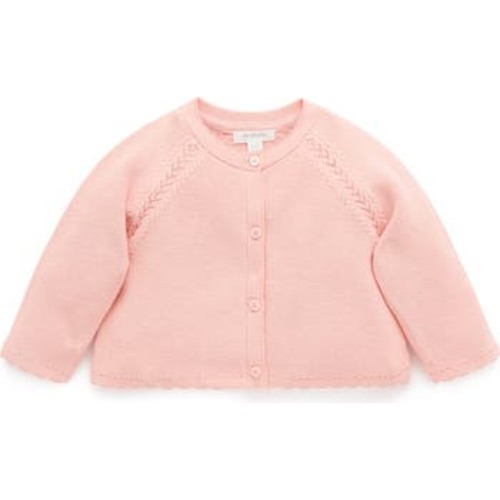 Scalloped Knit Cardigan, 0-3M
