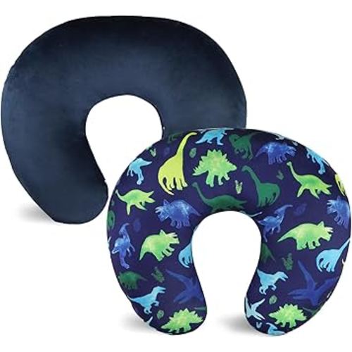 Nursing Cover 1 Pack, Stretchy Removable Breastfeeding Pillow Cover, Ultra Soft Snug Fits On Newborn Feeding Pillow Case for Baby Girls/Boys, Dinosaur