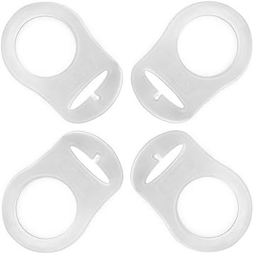 PUTSKA Pacifier Silicone Adapter Rings for Pacifier Holder and Clip MAM-Compatible