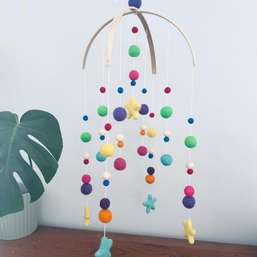 In stock | Felt baby mobile- deluxe style | crib mobile | nursery decor | baby shower gift | gender neutral bright rainbow