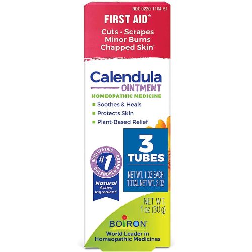 Boiron Calendula Ointment for Relief from Minor Burns, Cuts, Scrapes, and Insect Bites - 1 oz (3 Pack)