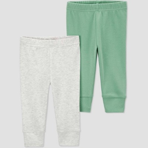 Carter's Just One You® Baby Boys' 2pk Pants, Color: Gray/Green, Size: 3M