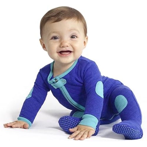 baby deedee Sleepsie Cotton Quilted Footie Pajama, 6-12 Month