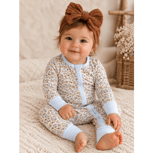 2-Way Zip Romper, Hazel Floral