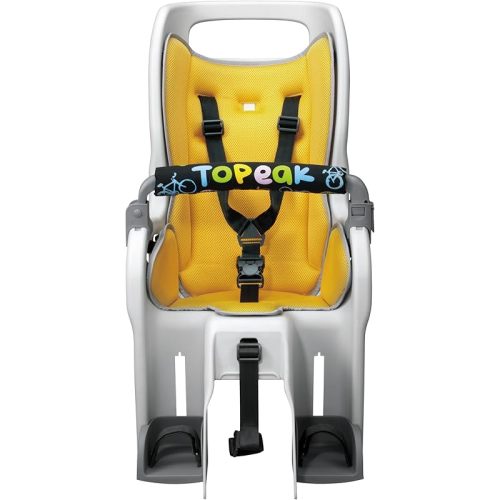 Topeak BabySeat II with MTX 2.0 Rack for 26” Non-Disc Bikes – Child Seat with Suspension System, Adjustable Harness, Wrap-Around Safety, Roll Bar Handle, QuickTrack Compatible, 60 lb Capacity, TCS2208