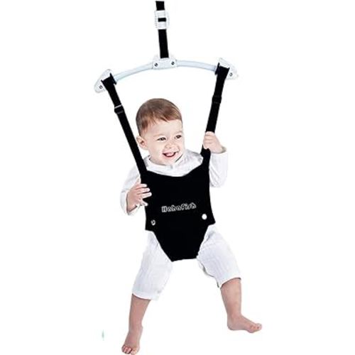 Baby Door Jumpers and Bouncers Exerciser Set with Door Clamp Adjustable Strap for Toddler Infant 6-24 Months CPC & CE Certified