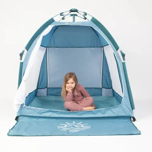 Go With Me® Villa Portable Tent/Playard-Blue Wave