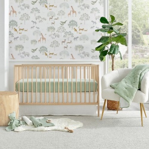 Cloud Muslin Sage/White 5pc Bedding Set - Levtex Baby